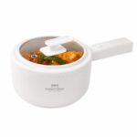 Non-Stick Ceramic Electric Hot Pot with Glass Lid 2.5L