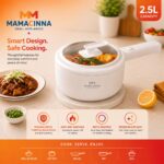 Non-Stick Ceramic Electric Hot Pot with Glass Lid 2.5L - Image 2