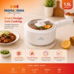 Non-Stick Ceramic Electric Hot Pot with Glass Lid 1.5L - Image 2