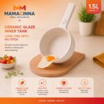 Non-Stick Ceramic Electric Hot Pot with Glass Lid 1.5L - Image 3